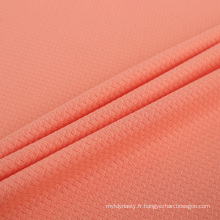 Tissure en polyester à sec à sec Stretch Spandex pour les t-shirts de vêtements de sport